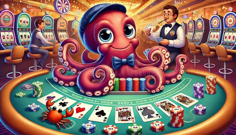 melbeat Blackjack Poker ကတ်ဂိမ်း ကစားသမားများ Strategy ချမှတ်နေသောမြင်ကွင်း